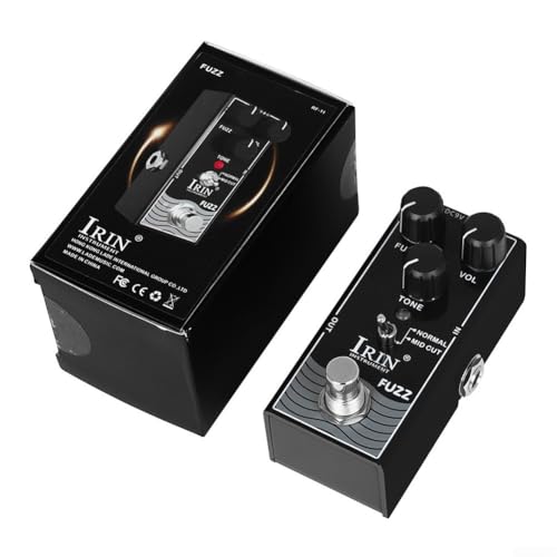 Vasiumic Elegante diseño compacto del pedal de efectos de guitarra eléctrica con múltiples funcionalidades como sobremarcha y compresión vintage (RF11)