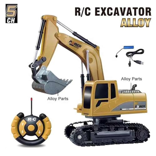 Image of Magicwand 1:24 Scale Die-Cast Alloy Crane【Box Packed】【Mustard】 with Openable Doors Working Lights & Shockers【Pack of 1】