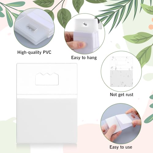 Image of Yuanchu 10 Pcs Adhesive Picture Hangers, Sawtooth Self Adhesive Picture Hangers Plastic Poster Hanger No Nail Picture Frame Hangers(10 Pcs)