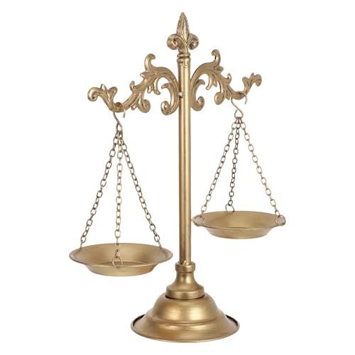 Balanza de equilibrio de hierro como regalo vintage para despacho de abogado 2