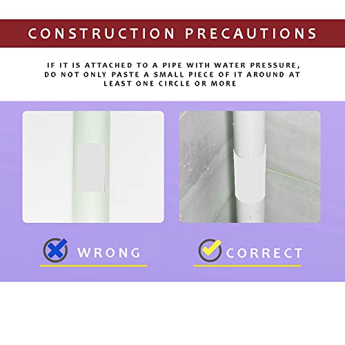 Image of House5 Waterproof Patch & Seal Tape 4 Inch x 10 Feet White, (Pack of 2)