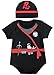 Produktbild MOMBEBE COSLAND Baby Jungen Ninja Kostüm Body mit Hut (6-12 Monate, Ninja)