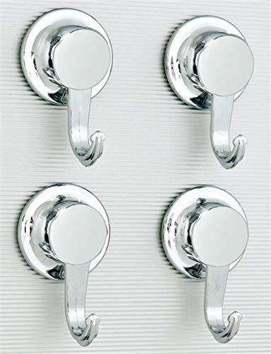 Preisvergleich Produktbild Everloc Chrome-Haken 4er Pack EL-10503 Saugnapf