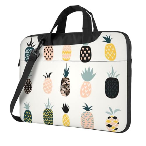 Maletín para portátil con estampado de piña ideal para la oficina y tus viajes diarios
