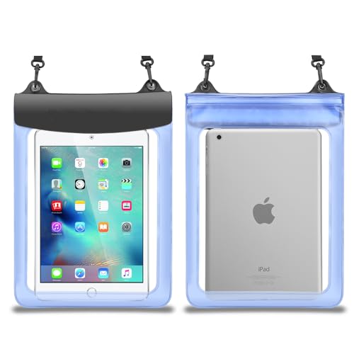 Waterproof Tablet Case Cover Dry Bag Pouch for Samsung Galaxy Tab A9+ A11+ S11 S9 S8 S7 11', Galaxy Tab S10 Lite S10 FE S9 FE 10.9', iPad Air 11/10.9/10.5, iPad 11/10.9/10.2, Fire HD 10, Fire Max 11