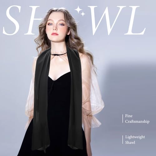 Shawls and Wraps for Evening Dresses, Dress Shawl, Chiffon Shawl Wraps for Women Weddings Valentines Day Gifts4