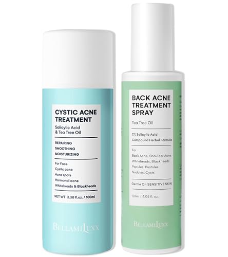 Image of BellamiLuxx Acne Lotion for Face: Acne Cream for Teens & Adults - Salicylic Acid & Tea Tree Oil Pimple Spot Remover - Anti-Acne Moisturizer Reduces Redness, Blemishes