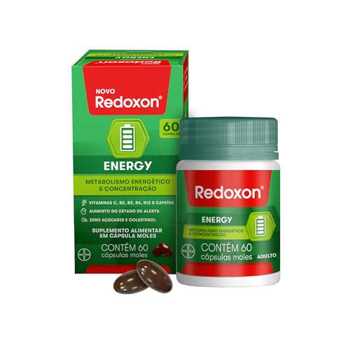 Amazon.com.br: Redoxon Energy Multivitamínico Vitamina C, B12 e Cafeína 60 Cápsulas