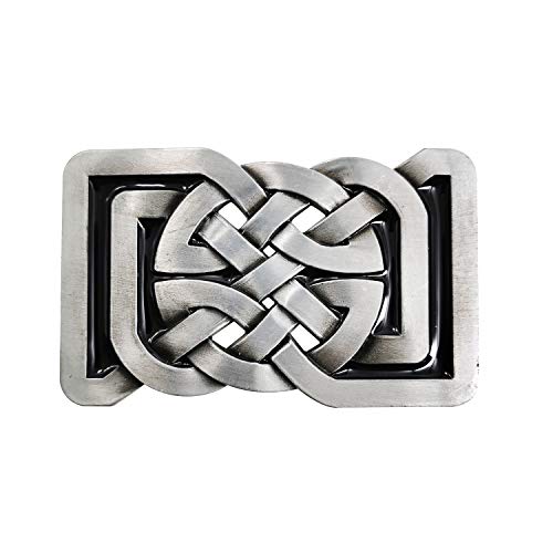 LAXPICOL Vintage Western Celtic Belt Buckle for Men Keltic Knot Western Cowboy Native American Belt Buckles