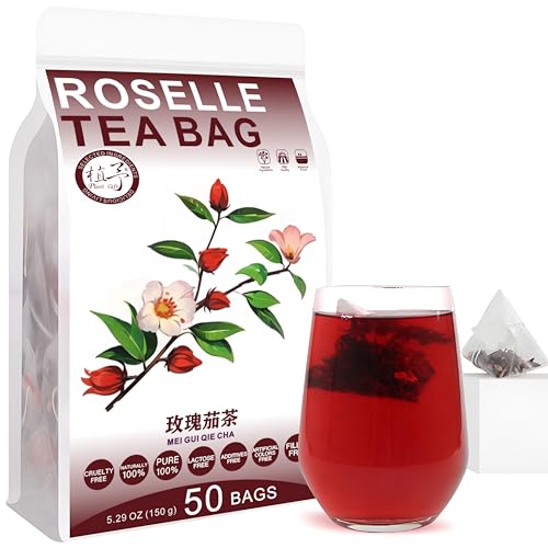 Plant Gift Roselle Tea Bags 5.29oz (3g*50bags) berenjena rosa,...