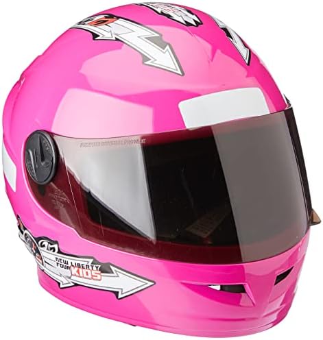 CAPACETE FECHADO PRO TORK LIBERTY FOR KIDS SOLID ROSA TAM. 54 VIS...