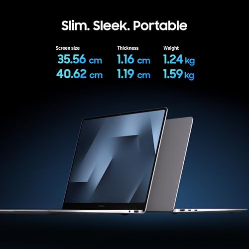 Image of Samsung Galaxy Book6 Pro (Gray, 32GB RAM, 1TB SSD) | Intel Core Ultra 7 (Series 3) | 14 inch WQXGA+ Dynamic AMOLED 2X | 30Hrs Battery Life | 120 Hz Refresh Rate | Dolby Atmos Stereo Speakers | AI PC