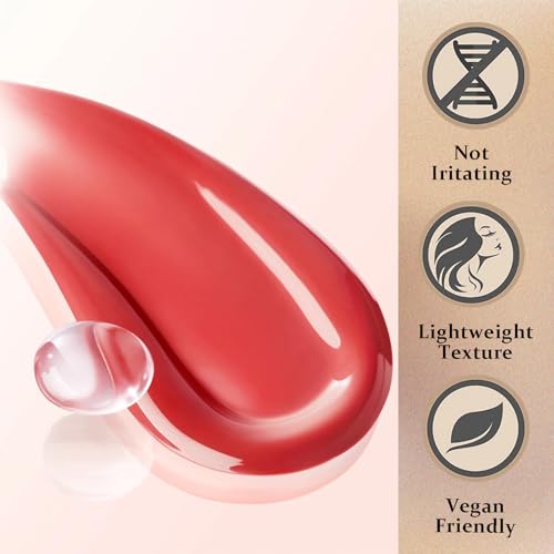 Lip Gloss Sets for Teenage Girls Lip Plumper Gloss - Glass Mirror Transparent Lip Tint Lip Gloss Gift Set - Tinted Lip Balm Liquid Lipsticks Long Lasting Plumping Lip Gloss Lip Oil Set - Image 6