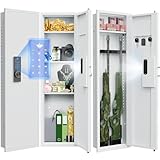 Silkight 53.15' Wall Gun Safe, Digital Wall Safe Between the Studs with Backlit...