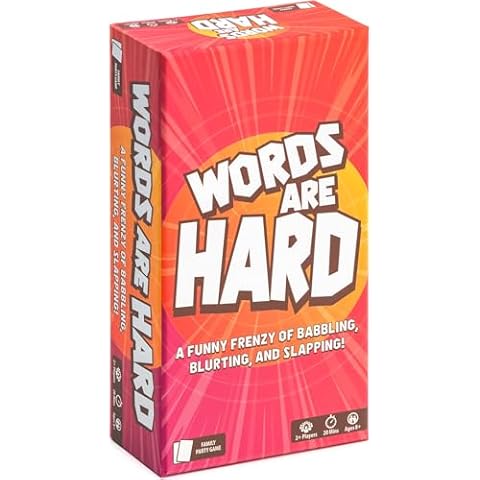 Lost Boy Entertainment Words are Hard – Card Games – Family Games – for Kids 8 and up – Games for Adults – Family Game Night – Party Games - Travel Games Cover