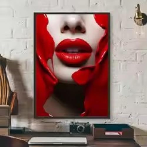 Peinture artistique pour bar et salon design affiche de mode