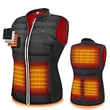 ZLTFashion Heated Vest, USB Charging Electric Heated Jacket Winter Clothes for Women Outdoor Motorcycle Riding Golf Hunting, Washable and Lightweight