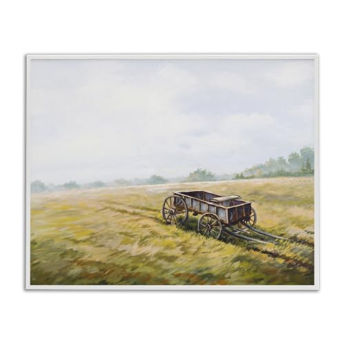 Wild West Wagon Farm Scenery, 24 x 30 Inch Framed Giclée Print