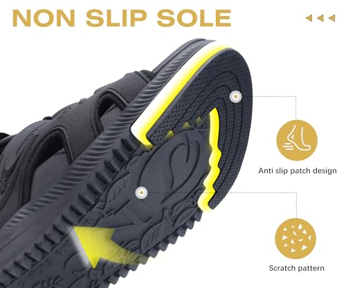 Image of ONCAI Walking Sandals for Women,Sport Athletic Hiking Sandals With Arch Support Orthotic Outdoor Footbed for Plantar Fasciitis, Sandalias Mujer with Adjustable Straps (US Size 6-12)