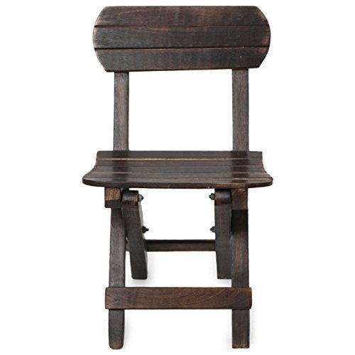 Image of Wooden Foldable Baby Chair for Kids (Brown)