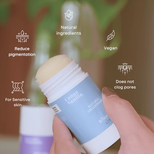 Image of Bitamin Natural Deodorant Underarm Roll On with 5% Vitamin C | Natural Deodorant for Men & Women | Made in India | No Aluminium, No Alcohol, No Parabens & No Triclosan | 8 Hour Odour Control | Lavender - 30g (Pack of 1)