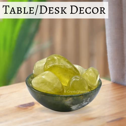 Image of Certified Lemon Quartz Crystal Healing Tumbled Stone, Natural Polished Crystals for DIY Crafts, Manifestation, Meditation, Pooja Feng Shui and Reiki Healing (30 Grams)