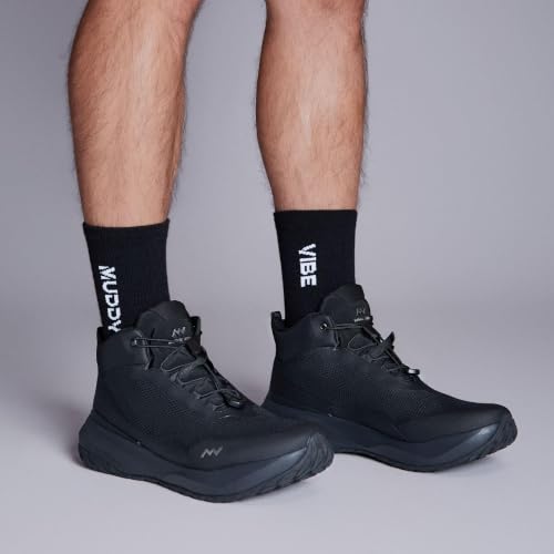 Image of Men's Waterproof Hiking Boots Lightweight Outdoor Mid Trekking Shoes | Comfort for Long Wear, Quick-Lace Adjustment, Durable Ankle Support, Stable Mid-Cut Design