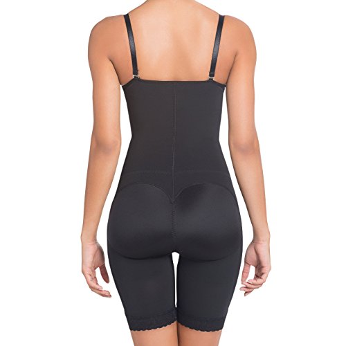 SILUET 1007 Braless Body Shaper for Women – Knee-Length Compression Bodysuit | Open Bust, Open Crotch | Two Back Options2