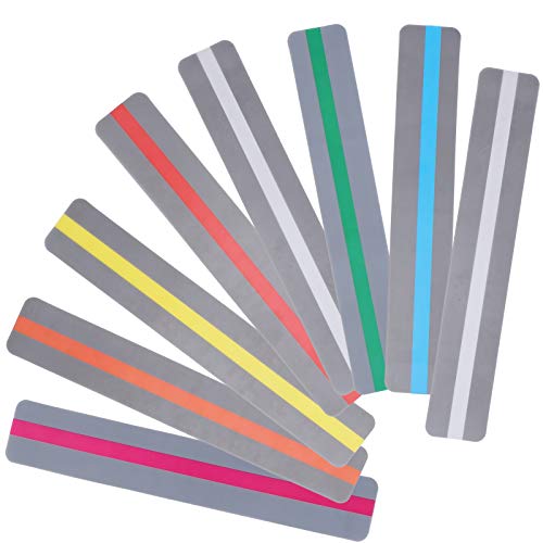 8Pcs Guided Reading Strips Highlight Strips Colored Overlay Highlight Bookmarks,Assorted Colors Strips Help with Dyslexia for Crystal Children,Assist Teachers in Teaching