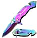 GIFTS INFINITY Free Engraving - Tac-Force Survival Knife: 3 in 1 Tactical Pocket Knife, Seat Belt Cutter, Razor Sharp Stainless Steel Folding Knife and Window Breaker- Black Pocket Knife ...