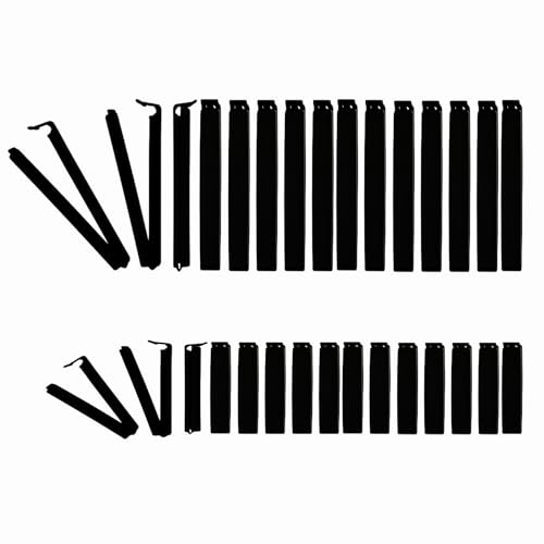 MEMOFYND 30 Stück Schwarze Lebensmittel-Clips, Beutel-Clips, Snack-Beutel-Verschluss-Clips, Lebensmittel-Aufbewahrungs-Clips, Einkaufstüten-Clips, Clips, Geeignet Für Die Lebensmittelkonservierung