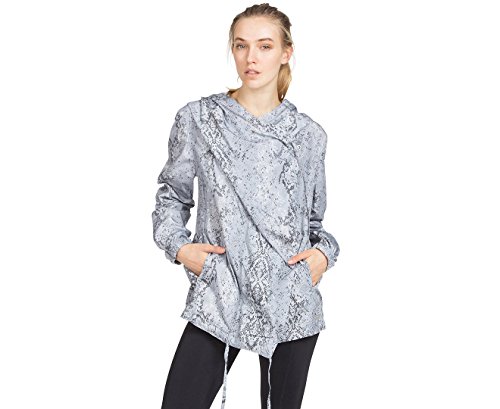 Calvin Klein Performance Snakeskin-Print Hooded Jacket Wind Resistant Large