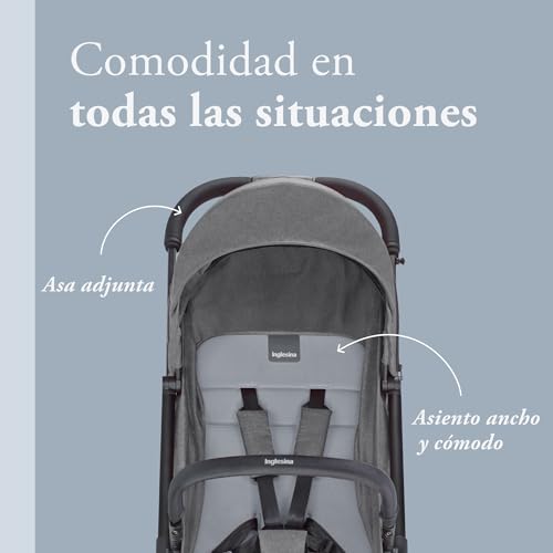 Variante de Inglesina sillas de paseo Sketch — ligera y compacta, gris