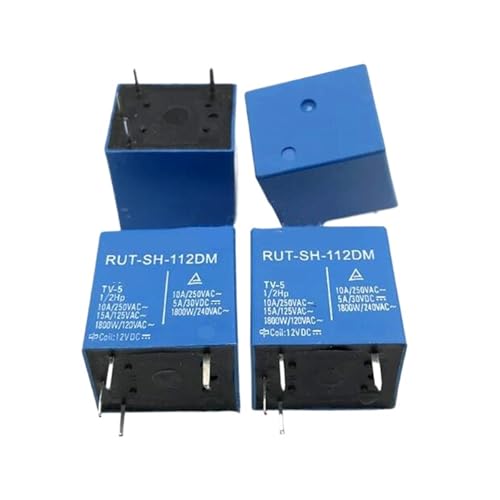 Relais RUT-SH-112DM 12V 10A 4 broches pour circuits imprimés électronique