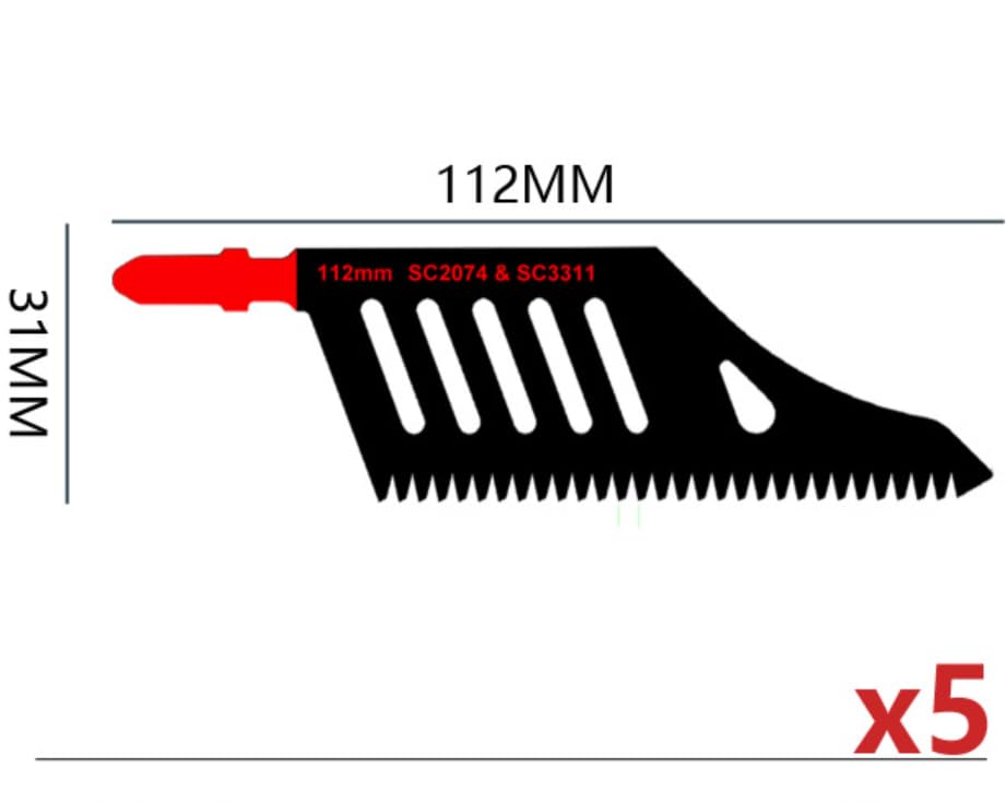 5Pcs High Carbon Steel Jigsaw Blades