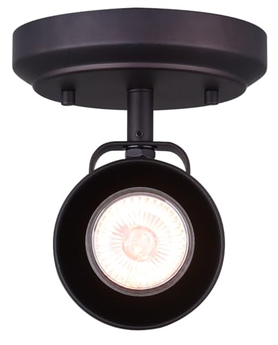 Image of CANARM ICW622A01ORB10 LTD Polo 1 Light Ceiling /Wall, Oil Rubbed Bronze with Adjustable Head , Oil-rubbed Bronze