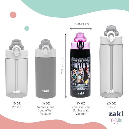 Zak Designs Kpop Demon Hunters Sage 19oz Leak-Proof Straw Kids Water Bottle by Zak Designs - Used condition - Image 7