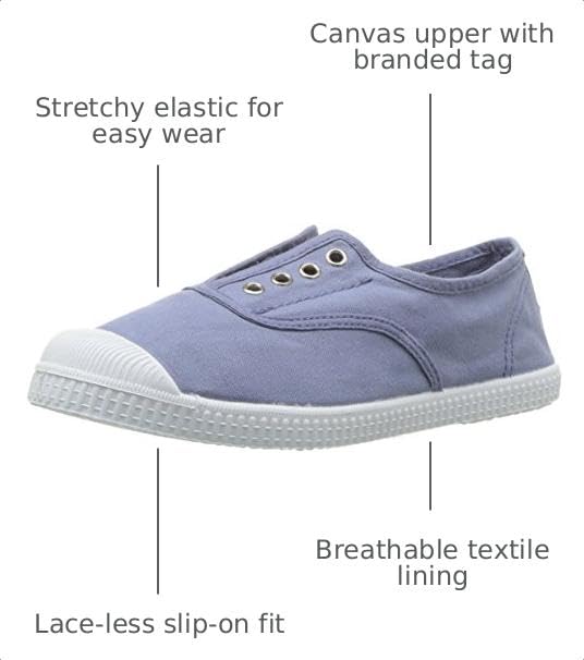 Image of Cienta Kids Canvas Slip On Sneakers For Girls and Boys (Toddler /Little Kid /Big Kid)