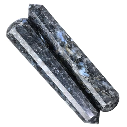 Image of Larvikite Crystal Wand - Pointed Crystal Wand for Energy Healing, Chakra Balancing, Meditation and Home Decor - Crystals and Healing Stones for Gift