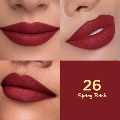 Image of Glam21 Lip Seduction Non- Transfer Crayon Lipstick up to 12 Hours Stay | Lightweight & Longlasting|Creamy Matte | Smudge Proof - 3.6gm|Spring Brick-26 (Semi-Matte)