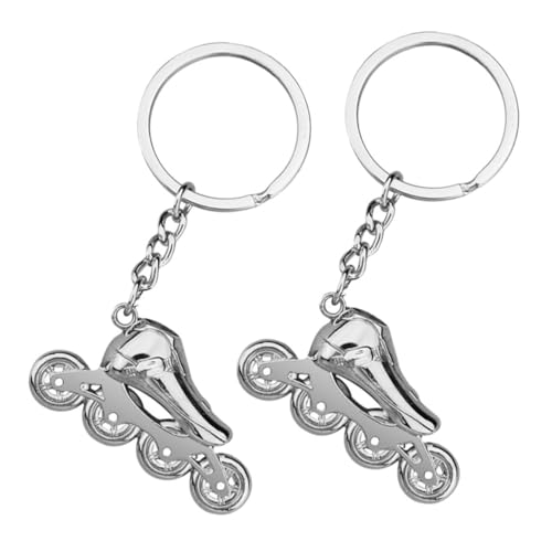 Porte clé patin à roulettes et pendentif roller rétro pour décoration sac à main