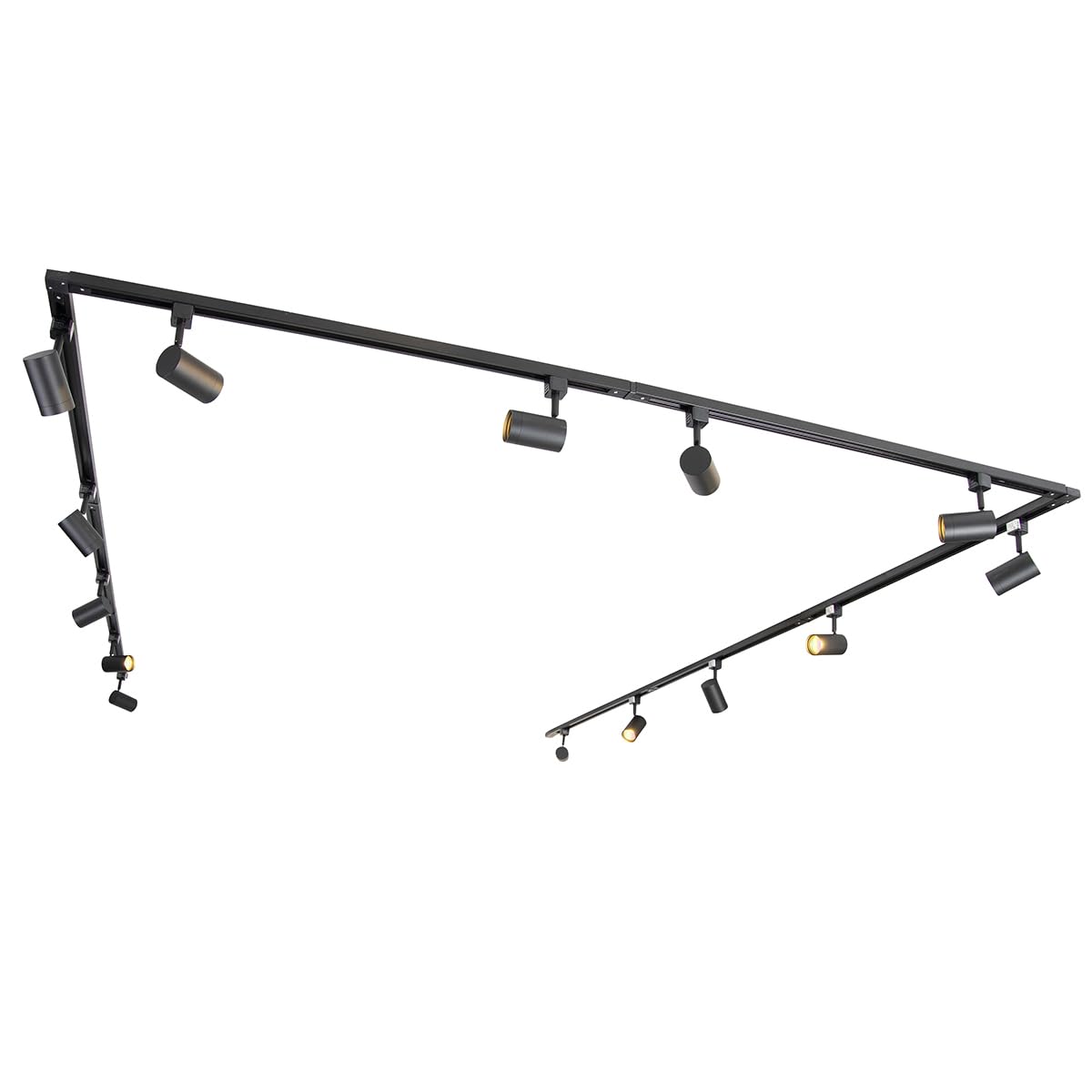 QAZQA jeana - LED Dimmerabile Lampada da soffitto dimmer incluso Moderno - 14 luce - L 753 cm - Nero - Moderno - Soggiorno I Camera da letto I Sala da Pranzo I Cucina