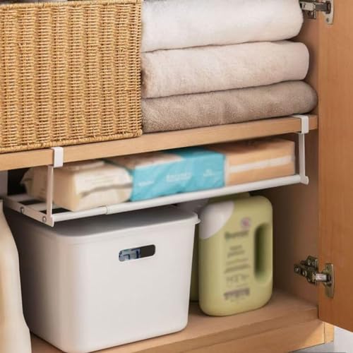 Étagère à chaussures extensible rétractable et réglable pour placard et dressing - 5