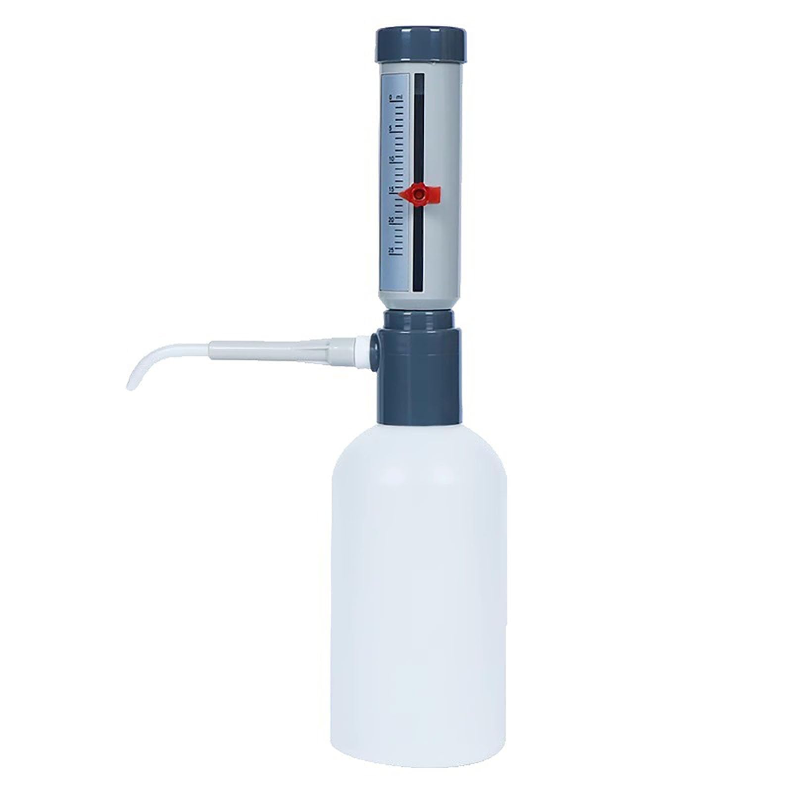 COYEUX 0-25 ml einstellbare Laborpipetten, Flaschenaufsatz-Dispenser mit Hülse, mit 1000 ml Kunststoff-Reagenzflasche, präzise Skala, für Säuren, Basen, Reagenzien