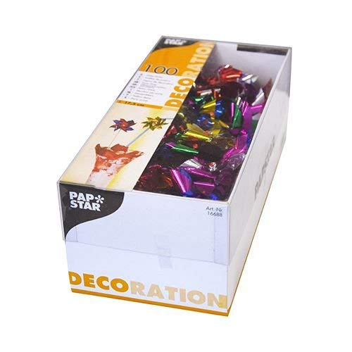 Papstar decoratieve picker/partyspiesen"Windmolen" (100 stuks) 17,5 cm, verschillende kleuren, van hout en aluminium, voor ijsbekers, cocktails, kinderverjaardagen, partydeco, 16688 - Image 4