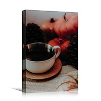 Canvas Wall Art Coffee Preparation Coffee Drinks Kitchen Multicolor Photography Rustic Urban - 12x18 inches