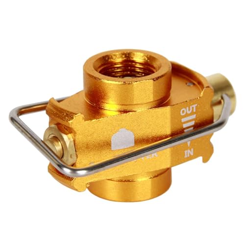 Bote de gas, adaptador de gas para acampar al aire libre adaptador de gas de gas resistente de gas de gas de gas portátil portátil de emparejamiento de gasolina de gas metal estufa de campamento, a