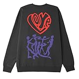  OBEY - Sudadera de cuello redondo Free Your Feelings Box Fit Premium Fleece - Black - (XL)