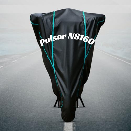 Image of Motorcycle Bike Body Cover for Outdoor Use - Heavy Fabric Water Resistant Two Wheeler Cover with UV, Dust & Rain Protection Compatible for Pulsar NS160