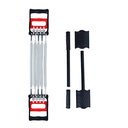 Image of 3 in 1 Home Fitness Equipment Spring Exerciser Chest Expander With 5 Springs and Pull-up Bars for Arm Workout